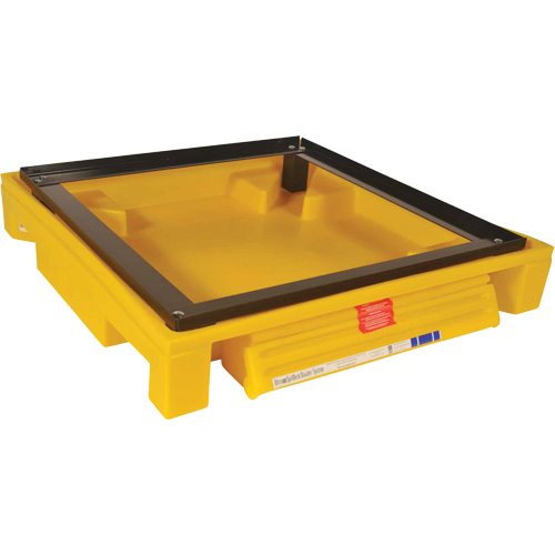 Single Drum Ultra-Safety Cabinet Bladder System, 37,8" lo x 37,8" la x 6,3" h, Capacit&eacute; de charge 1500 lb Ontario Packaging