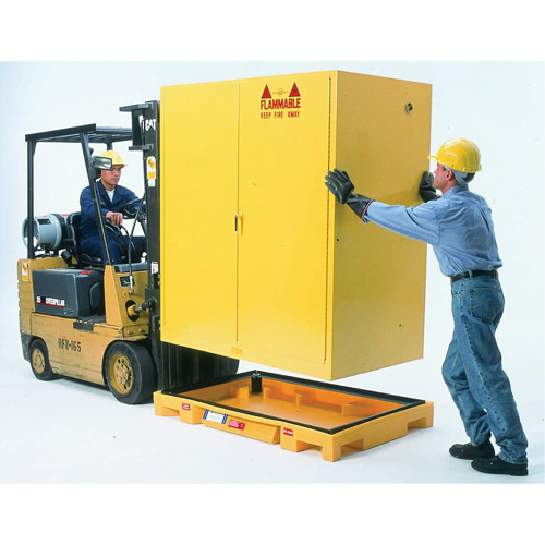 Double Drum Ultra-Safety Cabinet Bladder System&reg;, 63" L x 38.5" W x 6.3" H, 3000 lbs. Load Capacity Ontario Packaging
