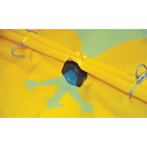 4-Drum Flexible Ultra-Spill Deck&reg;, 22 US gal. Spill Capacity, 48" x 48" x 2.5" Ontario Packaging
