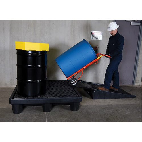 4-Drum Economy Ultra-Spill Pallet&reg;, 66 US gal. Spill Capacity, 53" x 53" x 11.8" Ontario Packaging