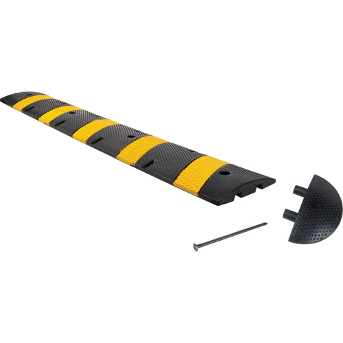 Speed Bump Kit, Rubber, 6' L x 11" W x 2" H Ontario Packaging