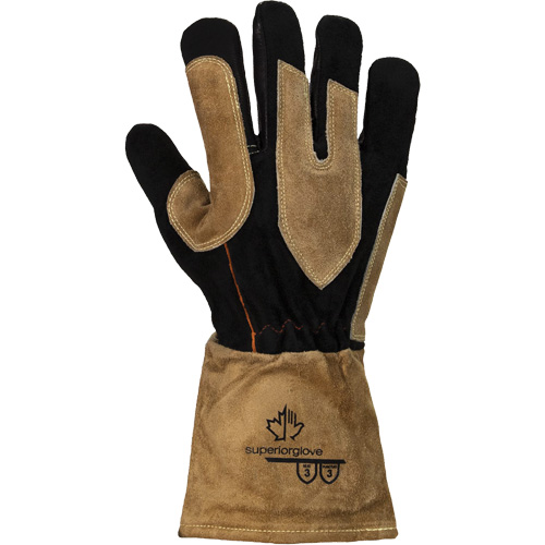 Endura&reg; 505GP MIG Welding Gloves, Grain Goatskin, Size Medium Ontario Packaging