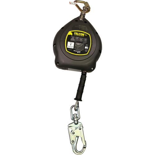 Cordage de s&eacute;curit&eacute; autor&eacute;tractable Falcon +, 30', Acier galvanis&eacute;, Pivotant Ontario Packaging