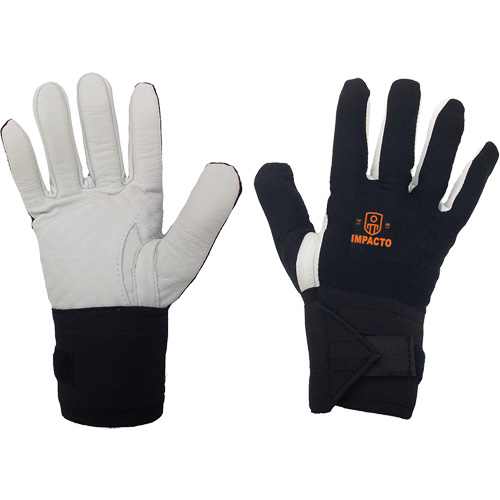 Right-Hand Anti-Impact Glove, 7/Small, Grain Leather Palm, Elastic Cuff Ontario Packaging