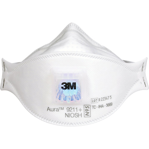 Respirateur &agrave; particules Aura 9211+, N95, Certifi&eacute; NIOSH Ontario Packaging