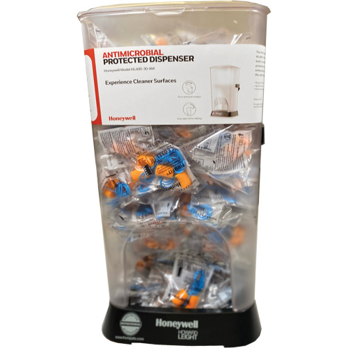HL400 AM Corded Earplug Dispenser with FF-30 Earplugs Canister Ontario Packaging