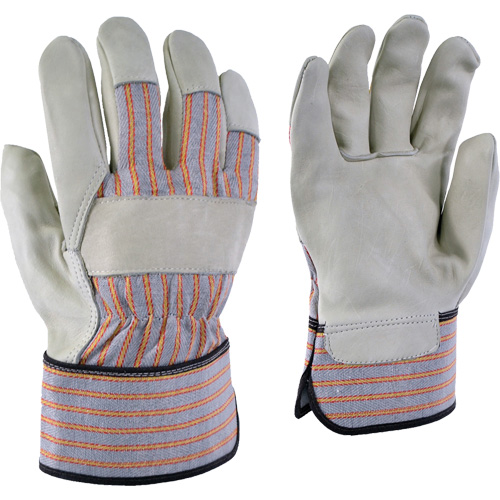 Gants de travail ray&eacute;s 24-61, T-petit, Paume en Cuir fleur de vache Ontario Packaging