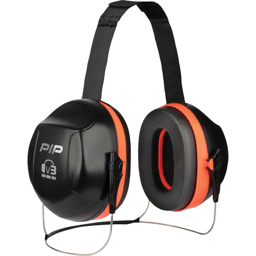 Dynamic V3 Passive Ear Muffs, Neckband, 27 NRR dB Ontario Packaging