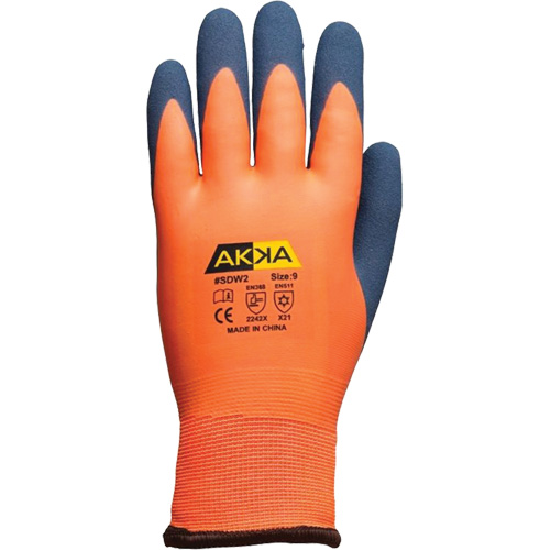 Abrasion-Resistant Work Gloves, 7/Small, Rubber Latex Coating Ontario Packaging