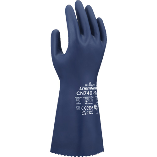 Gants r&eacute;sistants aux produits chimiques CN740, Taille Petit/7, 13" lo, Nitrile, 15 mils Ontario Packaging
