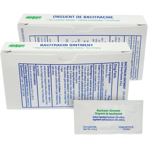 Zinc bacitracine, Onguent, Antibiotique Ontario Packaging
