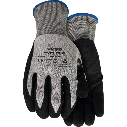 388 Stealth Cyclone Cut Resistant Gloves, Size X-Small, 18 Gauge, Nitrile Coated, HPPE/Polyester Shell, ASTM ANSI Level A2/EN 388 Level 3 Ontario Packaging