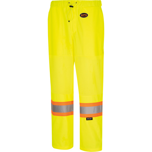5999PW Pantalon de s&eacute;curit&eacute; routi&egrave;re pour femmes, Polyester, T-petit, Jaune lime haute visibilit&eacute; Ontario Packaging