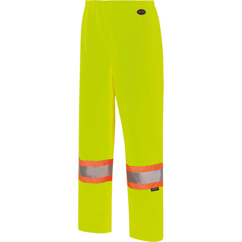 5629W Women's Waterproof Bib Pants, Polyester/Polyurethane, X-Small, High Visibility Lime-Yellow Ontario Packaging