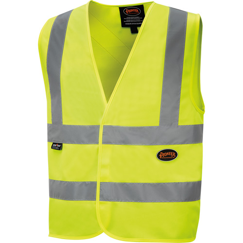 6886 Veste de s&eacute;curit&eacute; haute visibilit&eacute; en tricot chaîne, Jaune lime haute visibilit&eacute;, Petit, Polyester Ontario Packaging