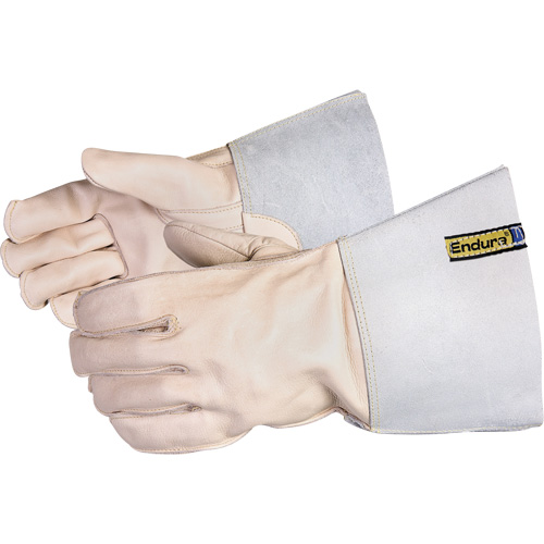Welder's Gloves with Kevlar&reg; Sewn Out-Seams, Split Cowhide, Size 7 Ontario Packaging