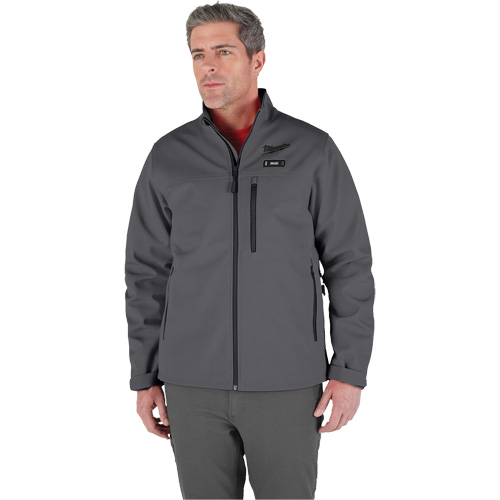 Manteau chauffante M12 ToughShell (manteau seulement), Hommes, T-Grand, Gris Ontario Packaging