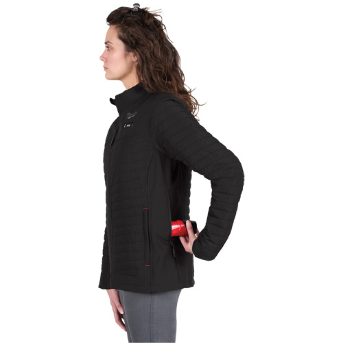 Manteau chauffant M12 Axis avec pile, Femmes, Grand, Noir Ontario Packaging
