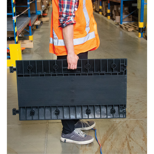 Polyurethane Cable Protector, 5 Channels, 35.43" L x 19.69" W x 2" H Ontario Packaging