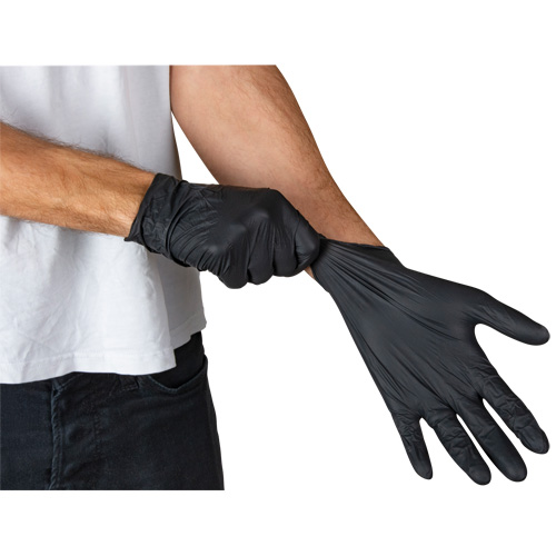 Vending Pack Disposable Gloves, Small, Nitrile, 5-mil, Powder-Free, Black, Class 2 Ontario Packaging