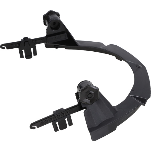 Support PBT V-Gard pour casques MSA &agrave; fente et bordure compl&egrave;te sans contr&ocirc;le des d&eacute;bris Ontario Packaging