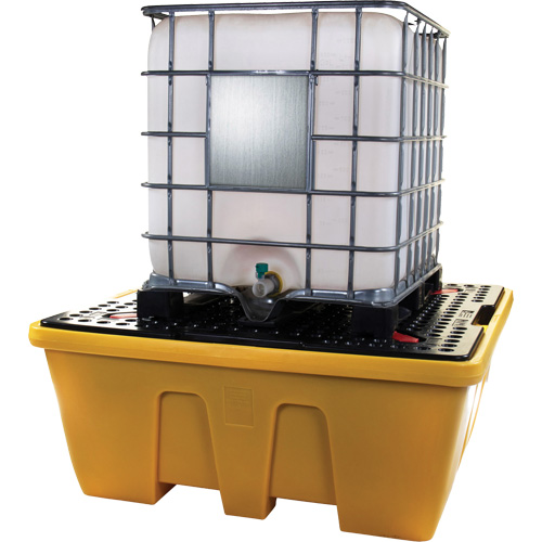 Palette de d&eacute;versements IBC, Capacit&eacute; de d&eacute;versement 333 gal. US, 66" x 66" x 27,5" Ontario Packaging