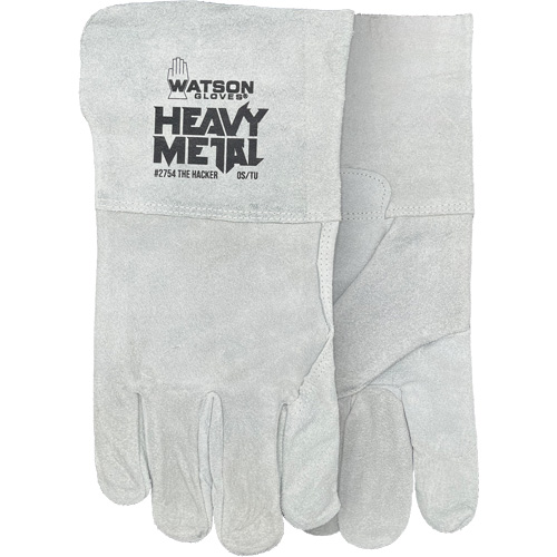 The Hacker Welding Gloves, Split Cowhide, Size One Size Ontario Packaging