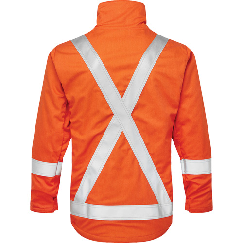 UltraSoft&reg; 7 oz. Skyline Summer Bomber Jacket, Large, High Visibility Orange Ontario Packaging