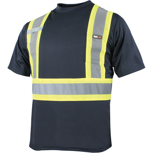 T-shirt &agrave; manches courtes et s&eacute;chage rapide, Polyester, Petit, Bleu marine Ontario Packaging