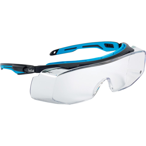 TRYON OTG Ultra-Wraparound Safety Glasses, Clear Lens, Anti-Fog/Anti-Scratch Ontario Packaging
