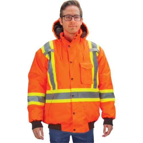 Waterproof 7-in-1 Winter Parka, High Visibility Orange, Large Ontario Packaging