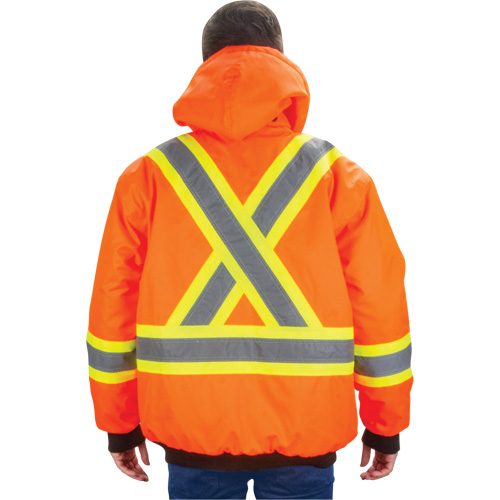 Waterproof 7-in-1 Winter Parka, High Visibility Orange, Large Ontario Packaging