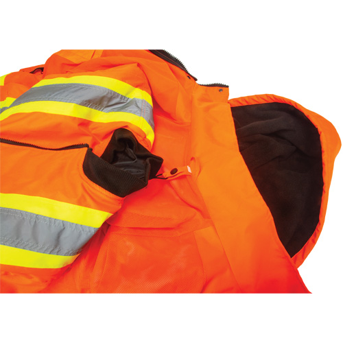 Waterproof 7-in-1 Winter Parka, High Visibility Orange, Large Ontario Packaging