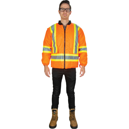 Waterproof 7-in-1 Winter Parka, High Visibility Orange, Large Ontario Packaging