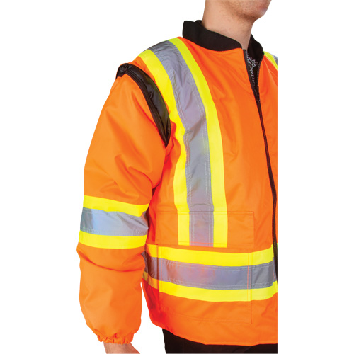 Waterproof 7-in-1 Winter Parka, High Visibility Orange, Large Ontario Packaging