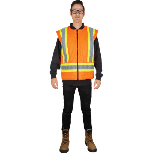 Waterproof 7-in-1 Winter Parka, High Visibility Orange, Large Ontario Packaging