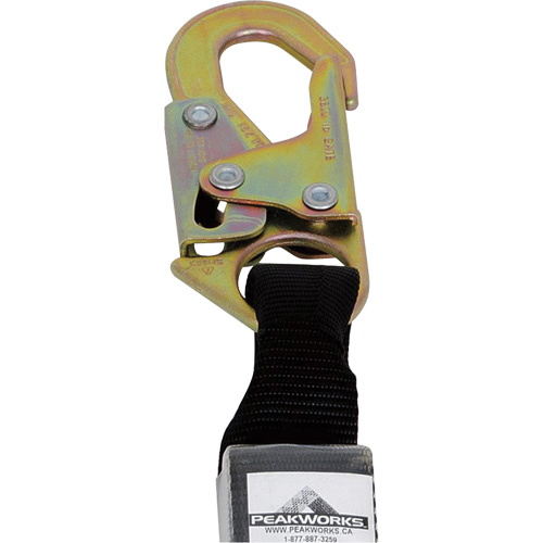 SA-5405-6 Shock Absorbing Lanyard, 6', Snap Hook Center, Snap Hook Leg Ends, Polyester Ontario Packaging