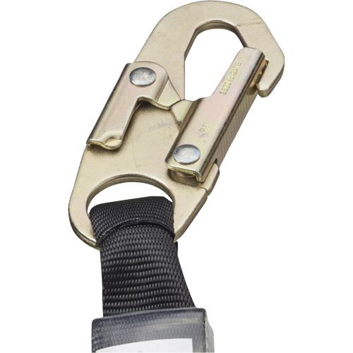 SA-5502-6 Shock Absorbing Lanyard, 6', Form Hook Center, Snap Hook Leg Ends, Galvanized Steel Ontario Packaging