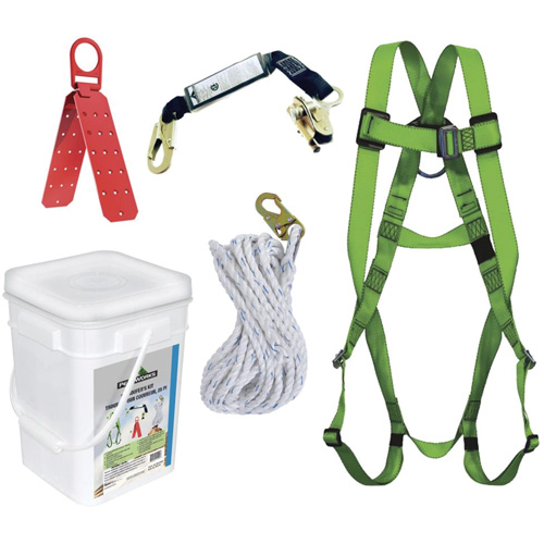 RK4-25 Compliance Roofer's Kit with Reusable Bracket, Roofer's Kit Ontario Packaging