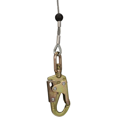 SRL-73303-96 Cable Self-Retracting Lifeline with Recovery, 96', Galvanized Steel, Swivel Ontario Packaging