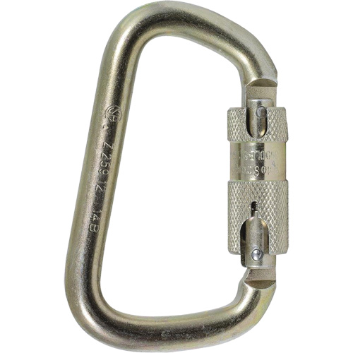 CP-03015-1 Zinc Plated Carabiner with 1" Gate Opening, Steel Ontario Packaging