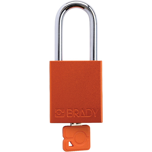 Cadenas de verrouillage de s&eacute;curit&eacute; Velocity Plus, Orange, Cl&eacute;s identiques, Aluminium, Largeur de 1-1/2" Ontario Packaging