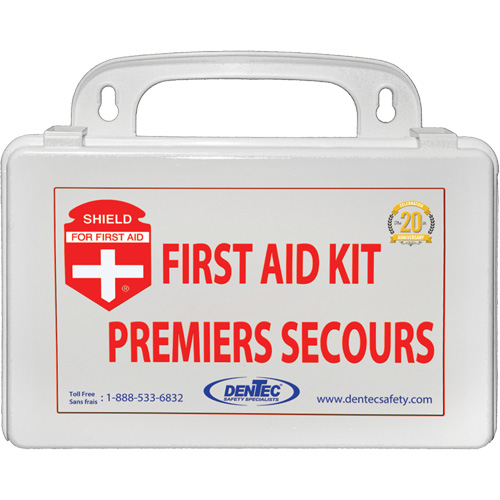Trousse de premiers soins Shield, Colombie-Britannique/R&eacute;pond &agrave; la norme CSA Z1220-17 type 1 individuelle, Personnel (1 travailleur) Ontario Packaging