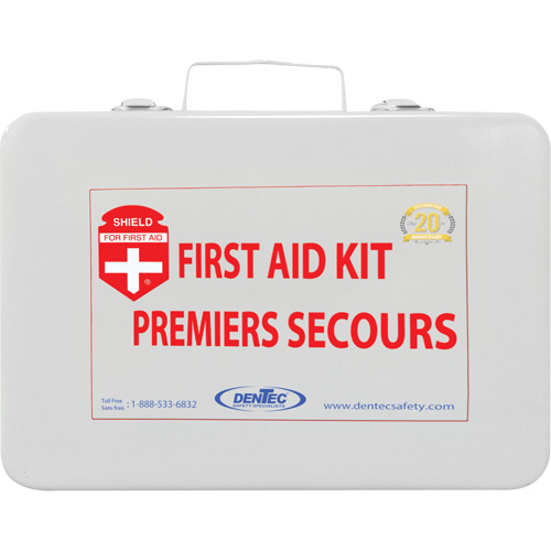 Trousse de premiers soins Shield, Colombie-Britannique/R&eacute;pond &agrave; la norme CSA Z1220-17 type 2 environnements &agrave; faible risque, Moyen (26-50 travailleurs) Ontario Packaging