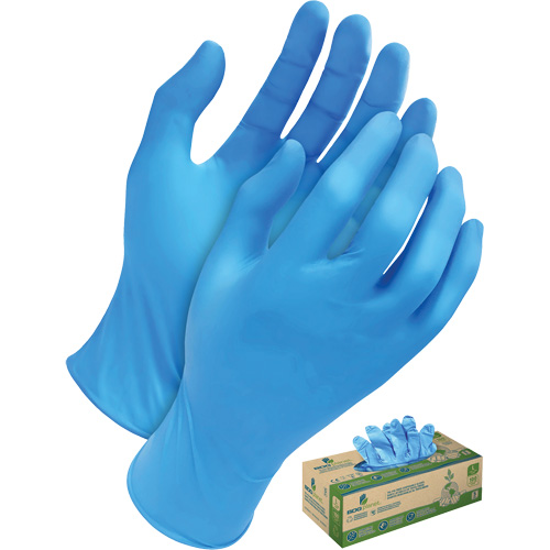 Tri-Polymer Disposable Gloves, Small, Polyethylene, 5-mil, Powder-Free, Blue Ontario Packaging