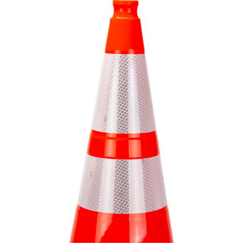 Premium Traffic Cone, 28", Orange, 4" & 6" Reflective Collar(s) Ontario Packaging