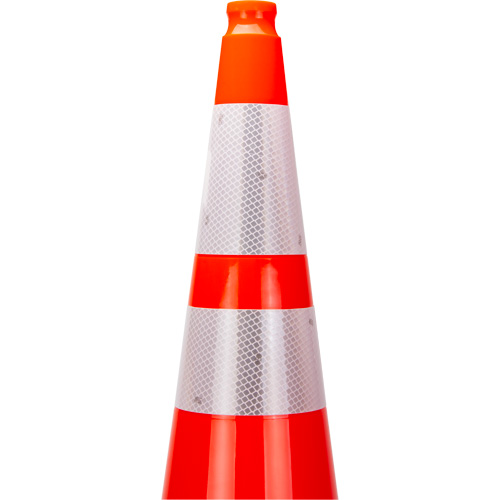 Premium Traffic Cone, 36", Orange, 4" & 6" Reflective Collar(s) Ontario Packaging