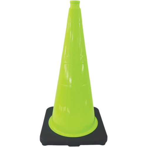 Premium Traffic Cone, 18", Lime Green Ontario Packaging
