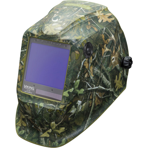 VIKING 3350 White Tail Camo Welding Helmet, 3.74" L x 3.34" W View Area, 5 - 13 Shade Range Ontario Packaging