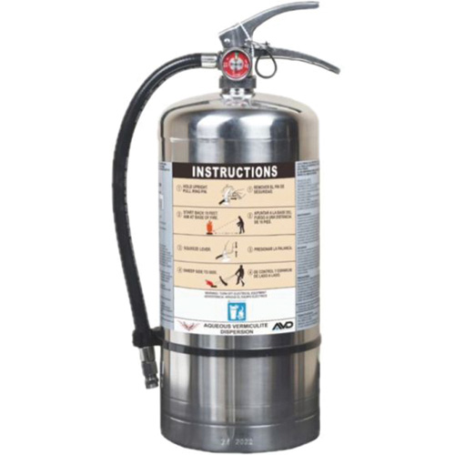 Fire Extinguisher for Lithium-ion Battery Fire Protection, AVD, 6 L Capacity Ontario Packaging
